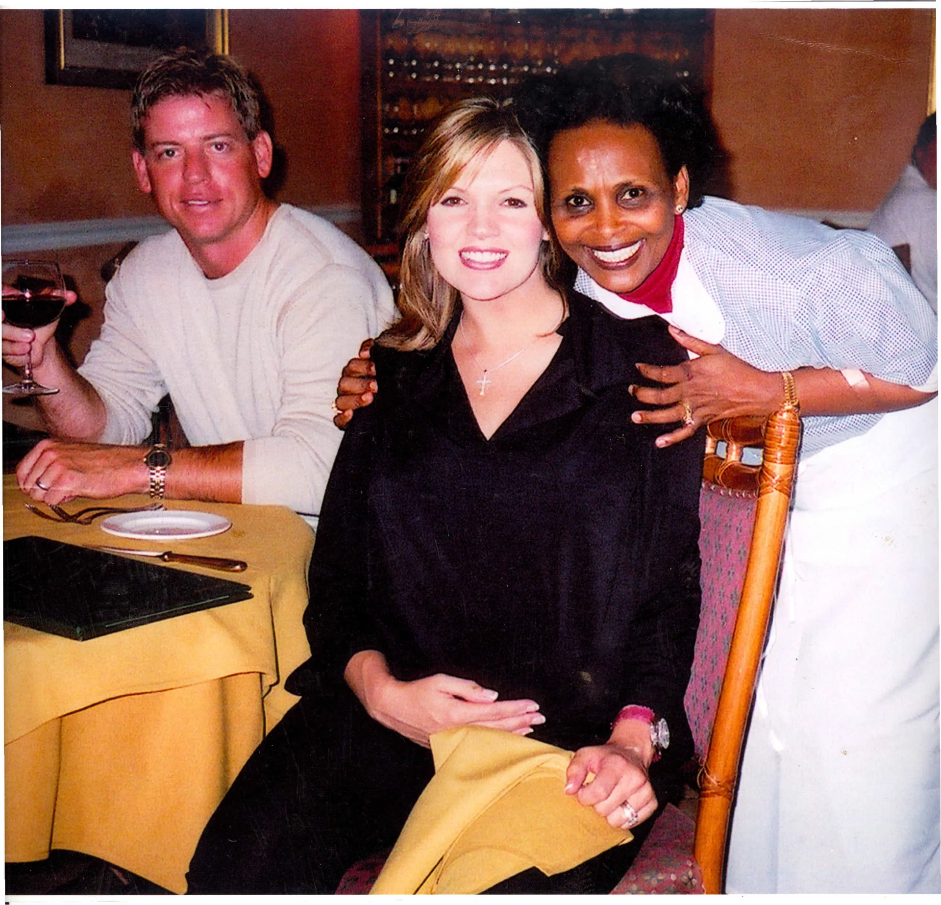 Chef Mollie with guests at Trattoria Mollie